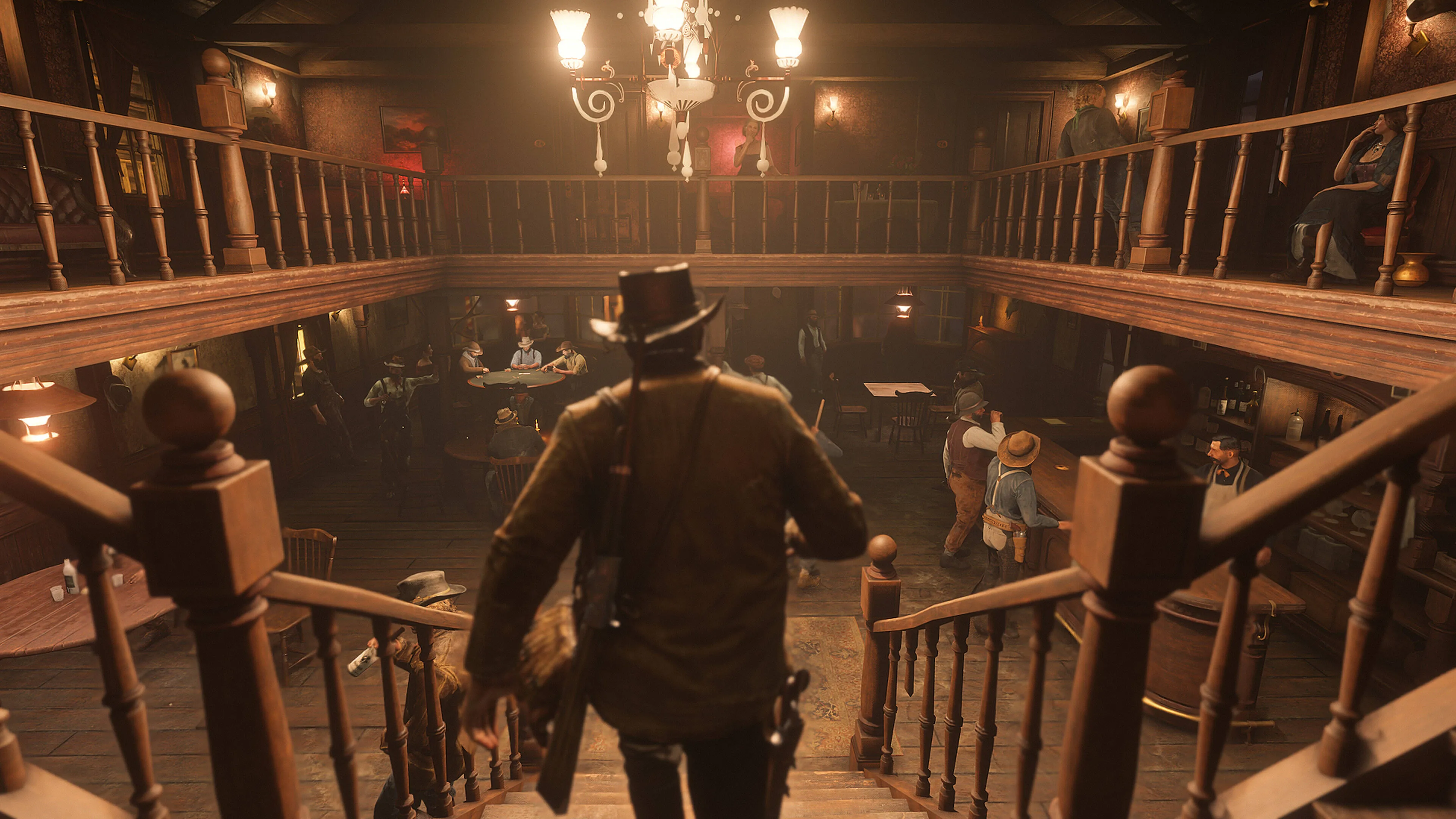 RDR2 saloon scene